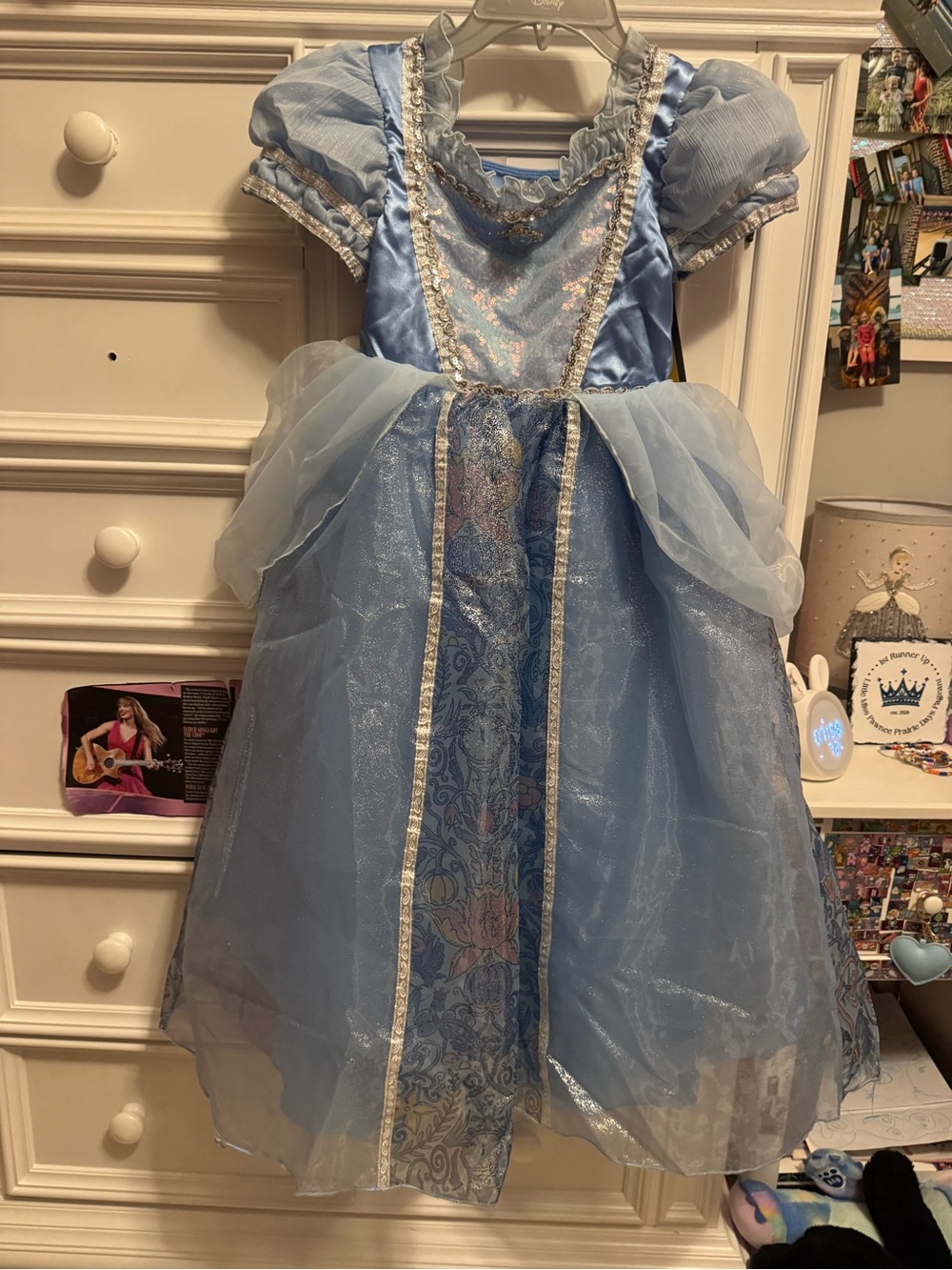 Disney Cinderella Costume Dress with Silver Trim